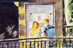 Title: Musing at MUSE  MUSE, Uppermill, Saddleworth  Artwork size: 12” x 8”  Price: £99