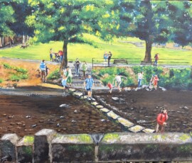 All Saddleworth Art For Sale Official Unofficial Crossing - size: 20” x 16 ” - Price - £149